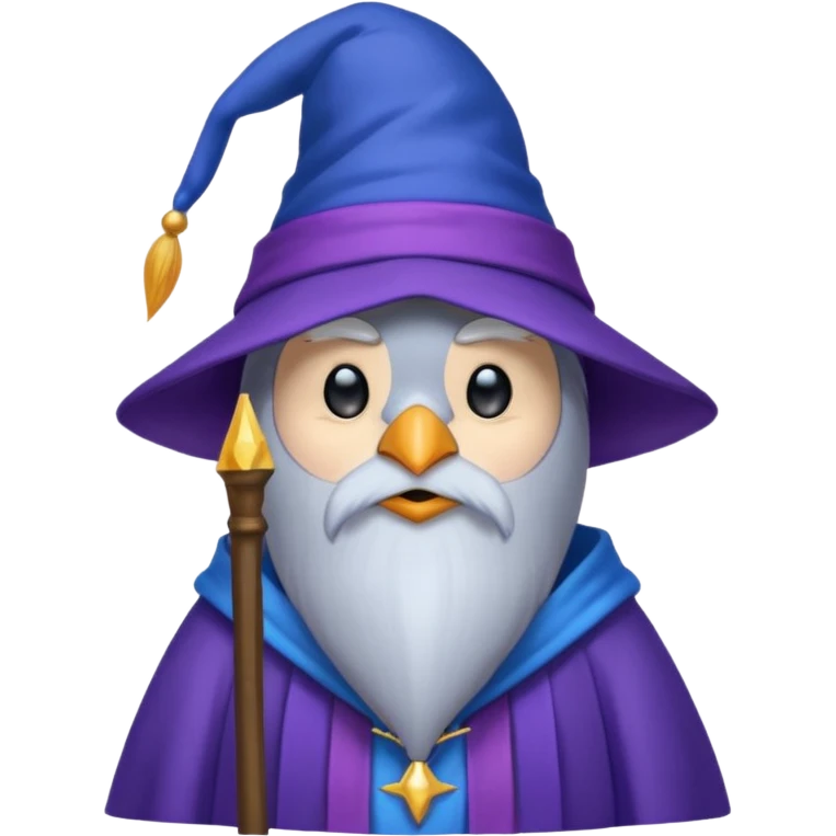 Penguin Wizard emoji
