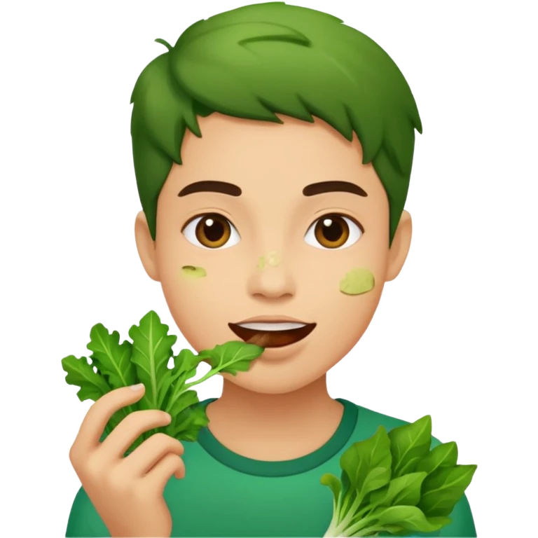eating greens emoji