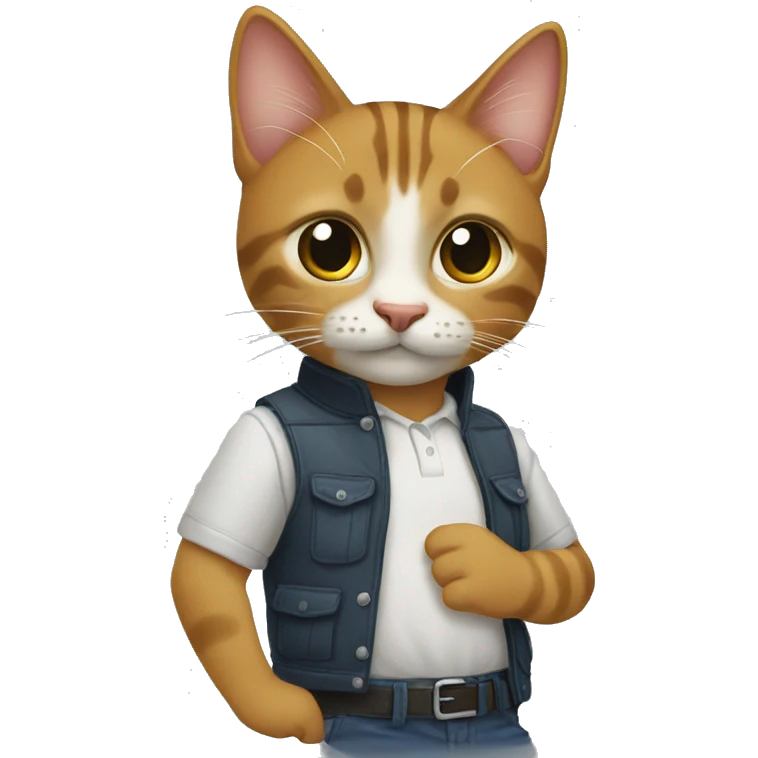 Шотландская кошка emoji