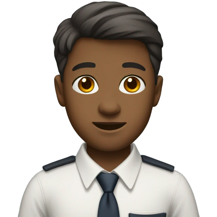 A boy in school uniform emoji