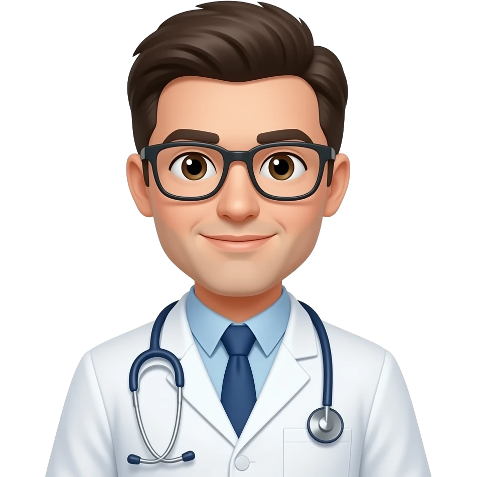 doctor with glasses emoji