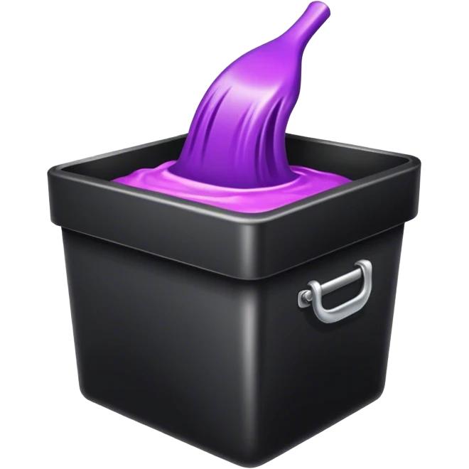 Black box hair dye emoji