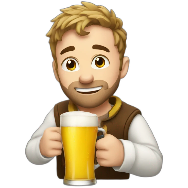 squeezie drinking beer emoji