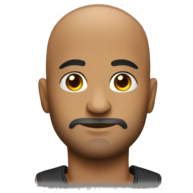 Security bald with tattoos emoji
