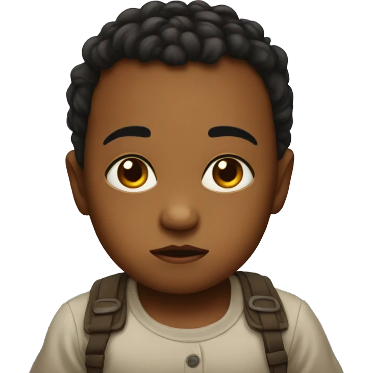 intense gaze of a baby emoji