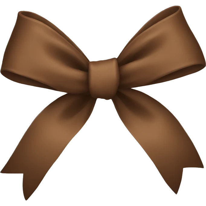 brown bow emoji
