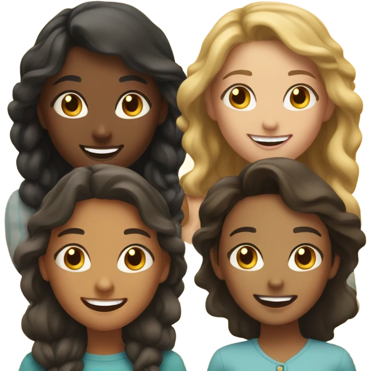 smiling girls  emoji