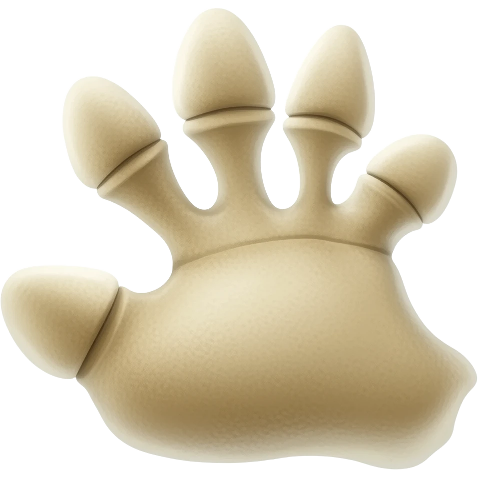 Hueso pata dinosaurio emoji