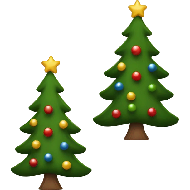 A Scottish themed Christmas tree emoji