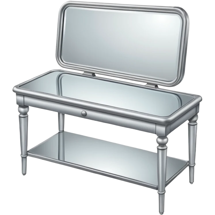 table with mirror emoji