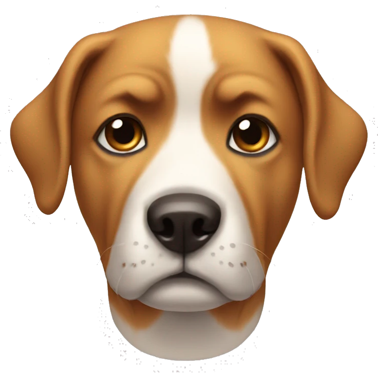 Tensed Dog  emoji