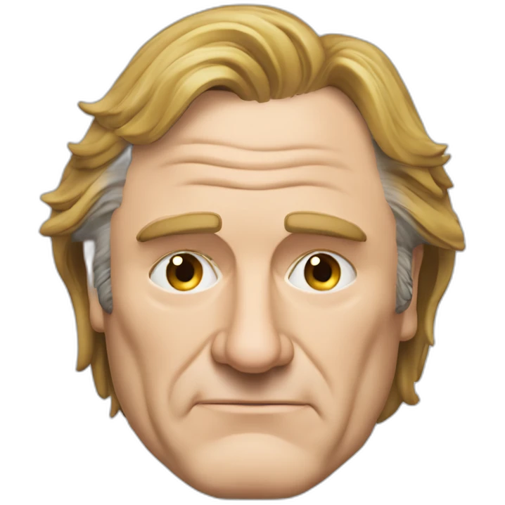 Depardieu caché par un mir emoji