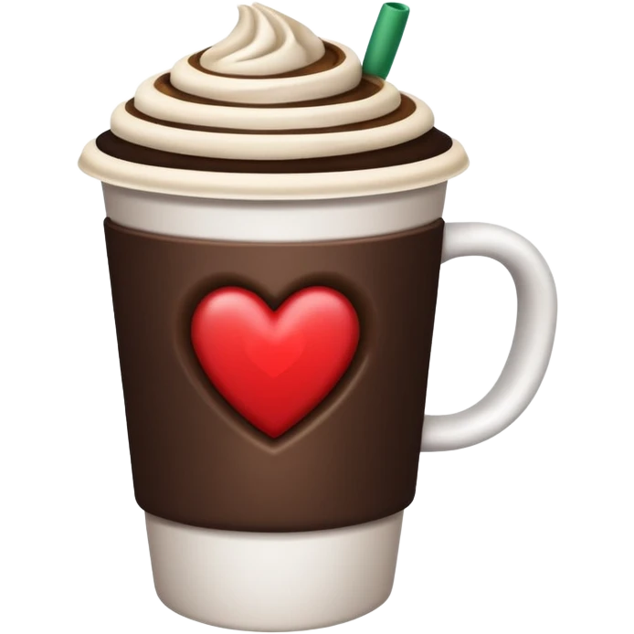 Starbucks, coffee, love emoji