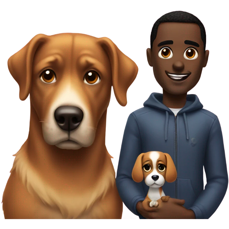 diddy and a dog emoji