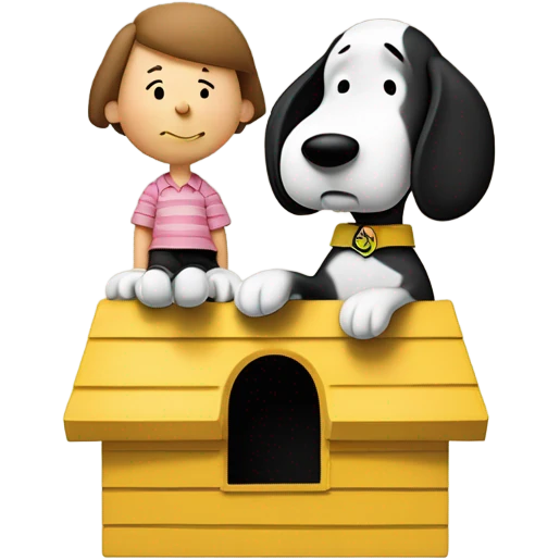 Charlie Brown and snoopy  emoji