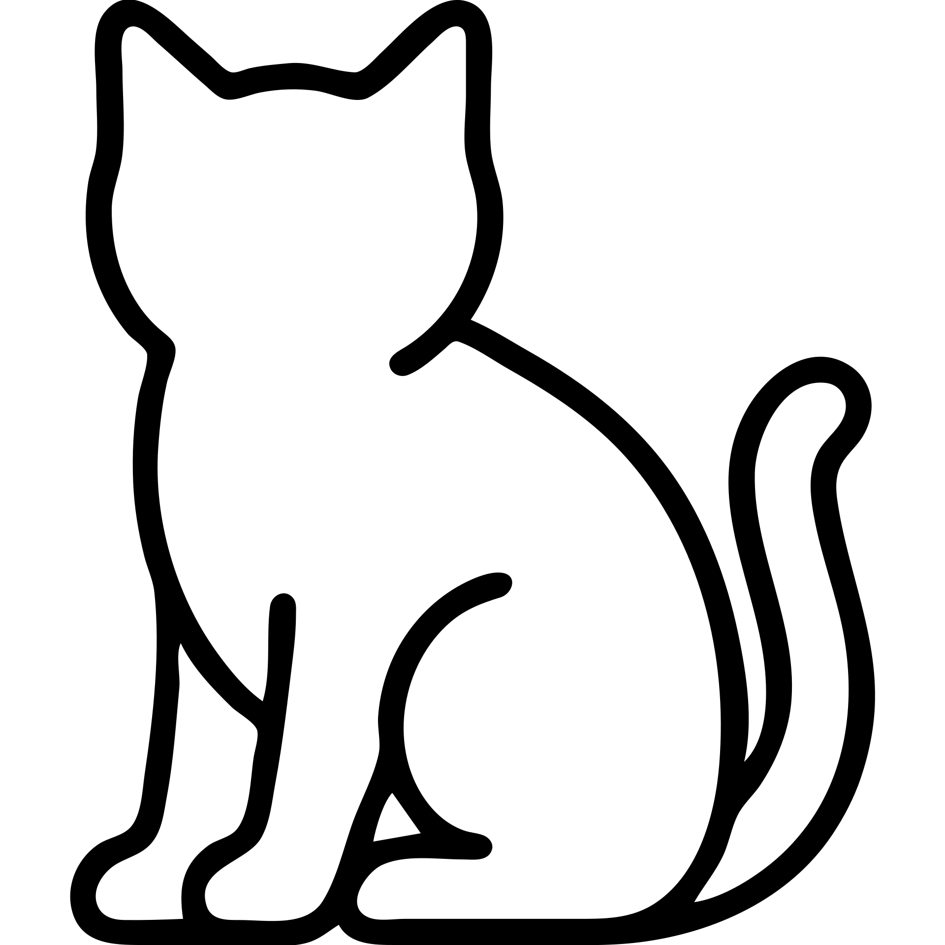 outlined cat icon emoji