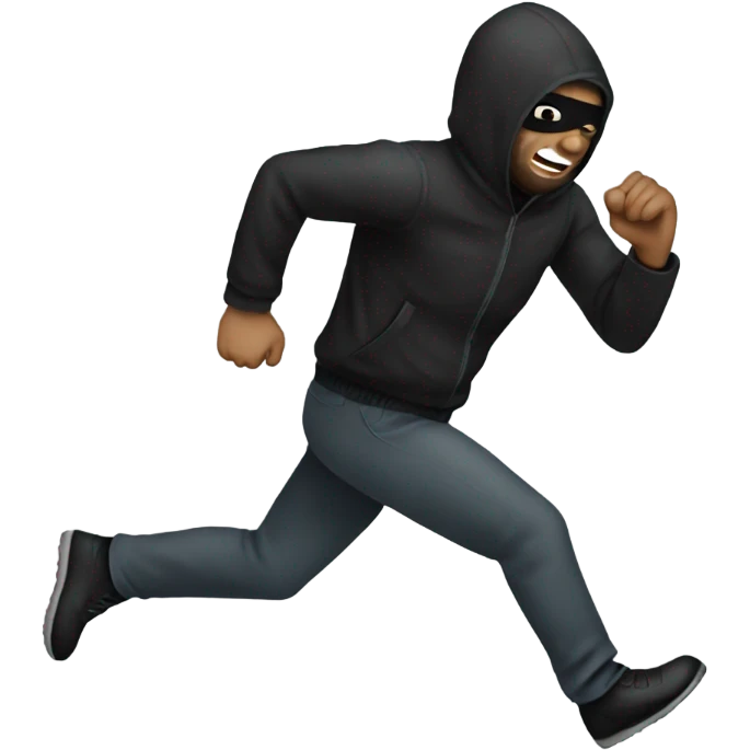 Robber running  emoji