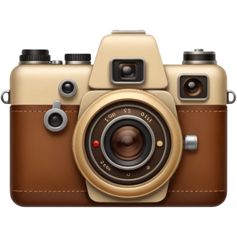 Camera beige and brown emoji