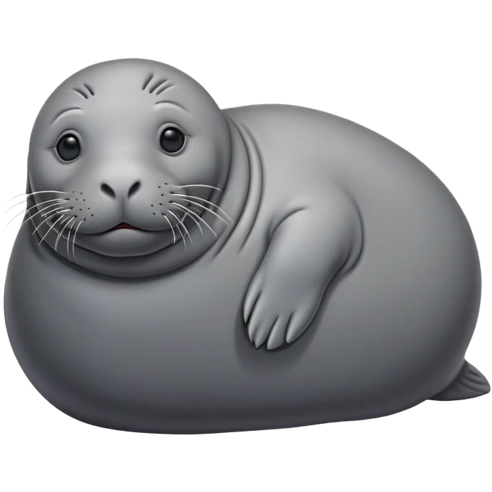 elephant seal lying down emoji