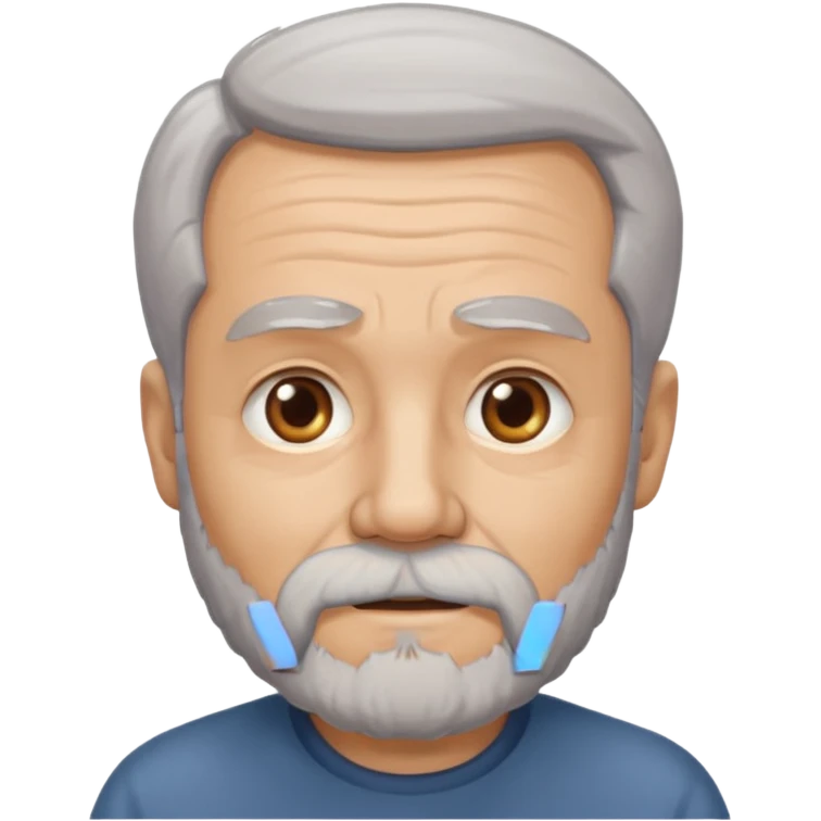 old man bearded gray hair emoji