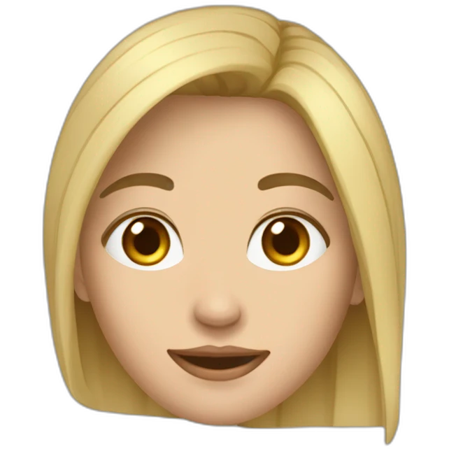 девушка с темными волосами и голубыми глазами emoji
