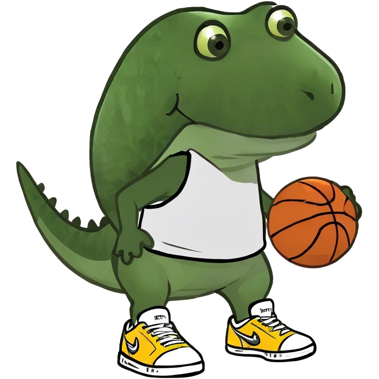 University of Florida Gator  playing basketball  emoji