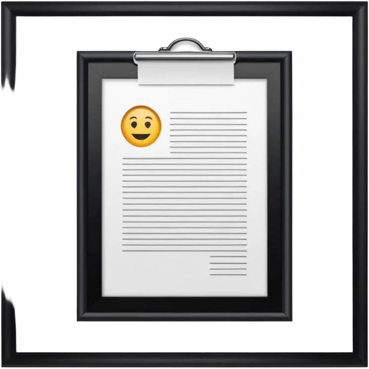 официальный документ закон лист бумаги рамочка печать  emoji