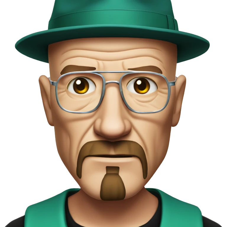 heisenberg from breaking bad with a shiesty on his head emoji