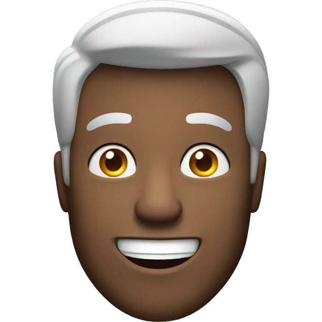 Smiling American Man have a surprised emoji
