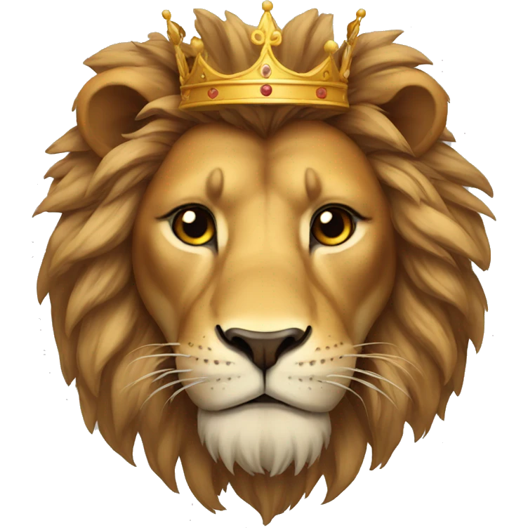 Lion with crown emoji