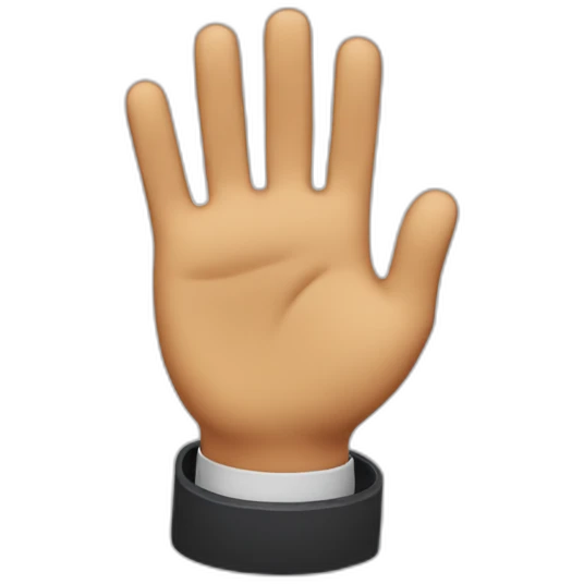 Waving hello emoji