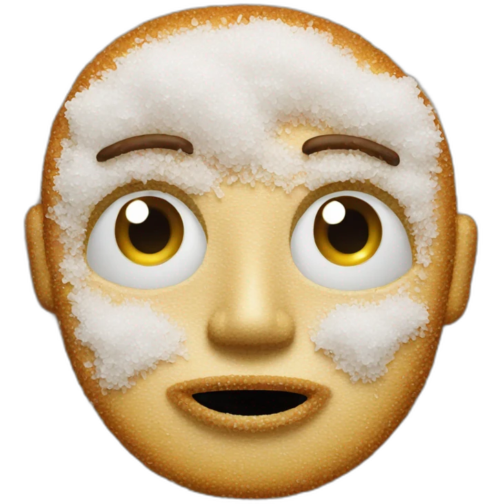 face made out of salt emoji