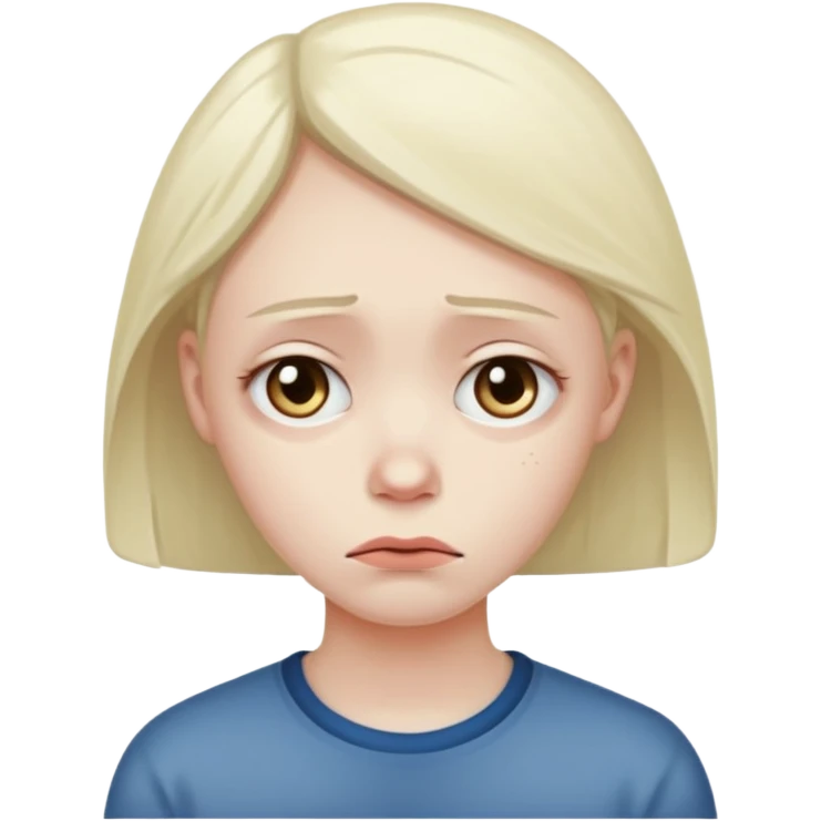 Con sueño triste emoji