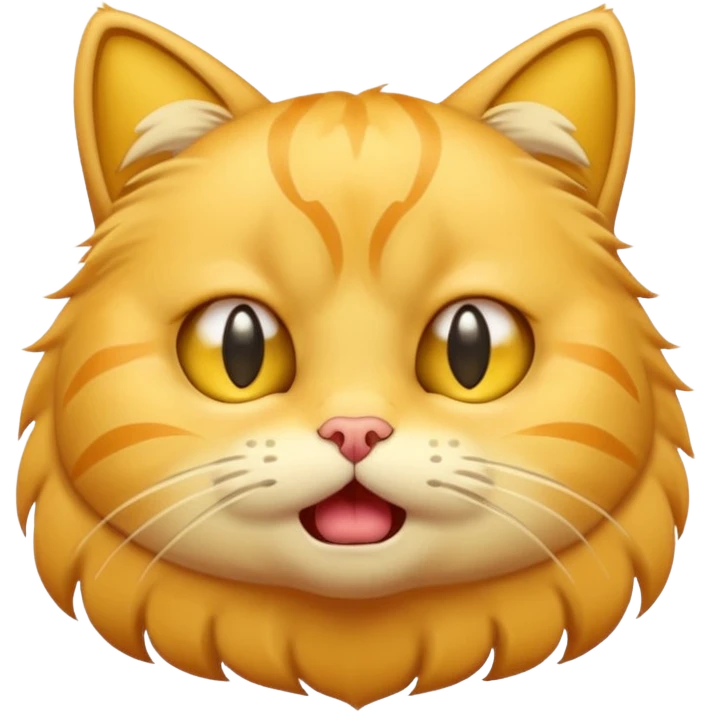 yellow cat (looks like this 😸😺🐱) crying loudly (like this 😭) emoji