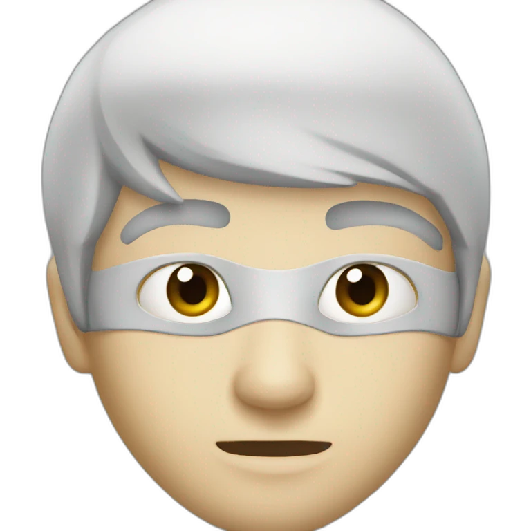 face white ninja emoji