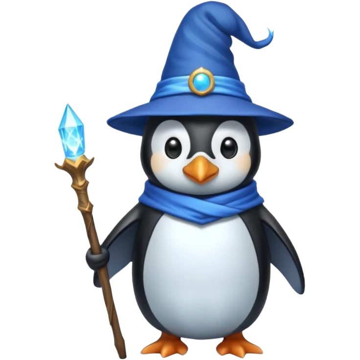 Penguin Wizard emoji