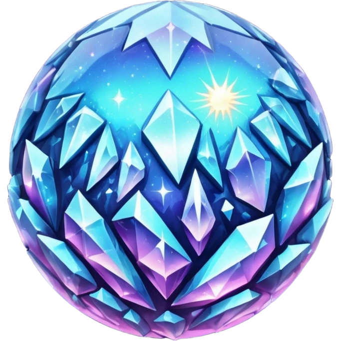 Crystal Planet – surface covered in glowing crystals emoji