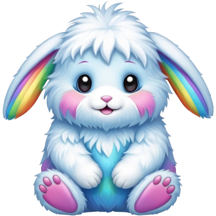 easter rainbow baby bunny yeti emoji