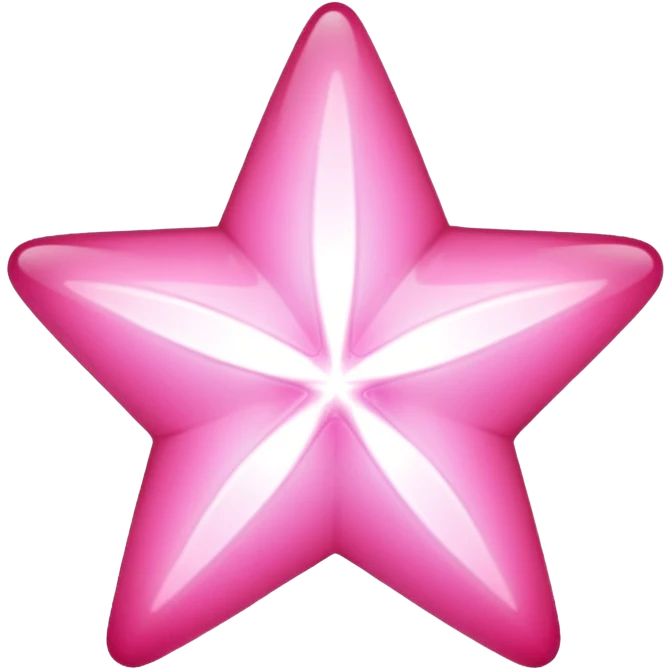 Pink star emoji