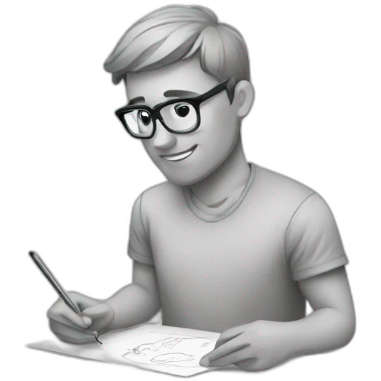 ux designer sketching a mobile app emoji