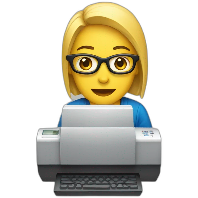 persona con una computadora emoji