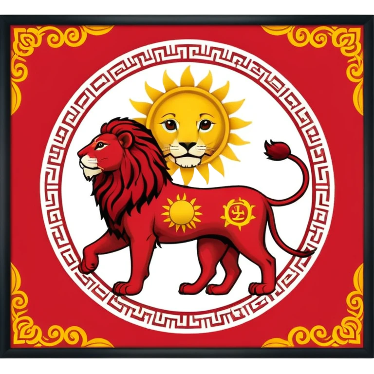 پرچم شیرخورشید ایران emoji