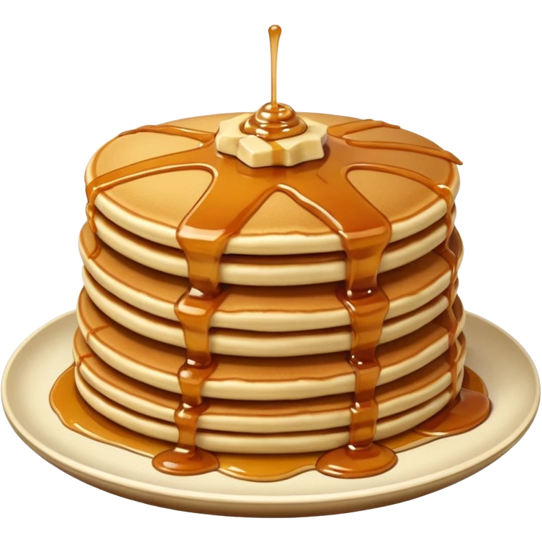 pancakes with caramel and nuts emoji