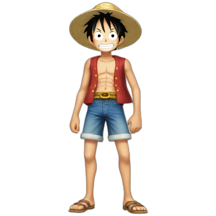 Luffy standing  emoji