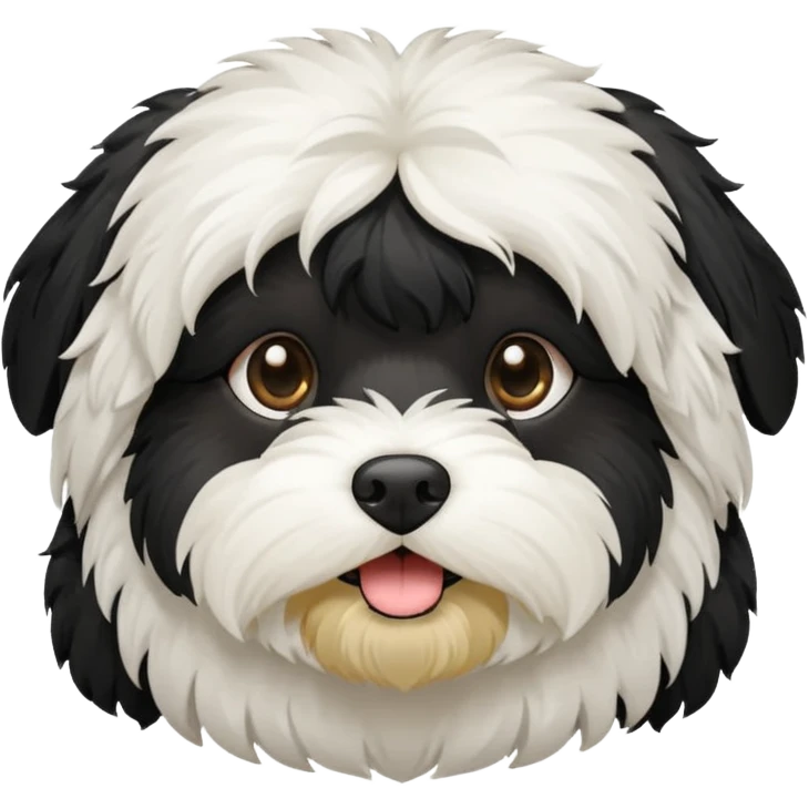 All black fur havanese emoji