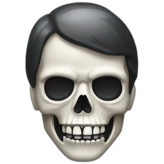 skull doing thriller emoji