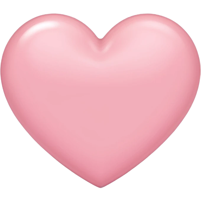 Light pink heart emoji
