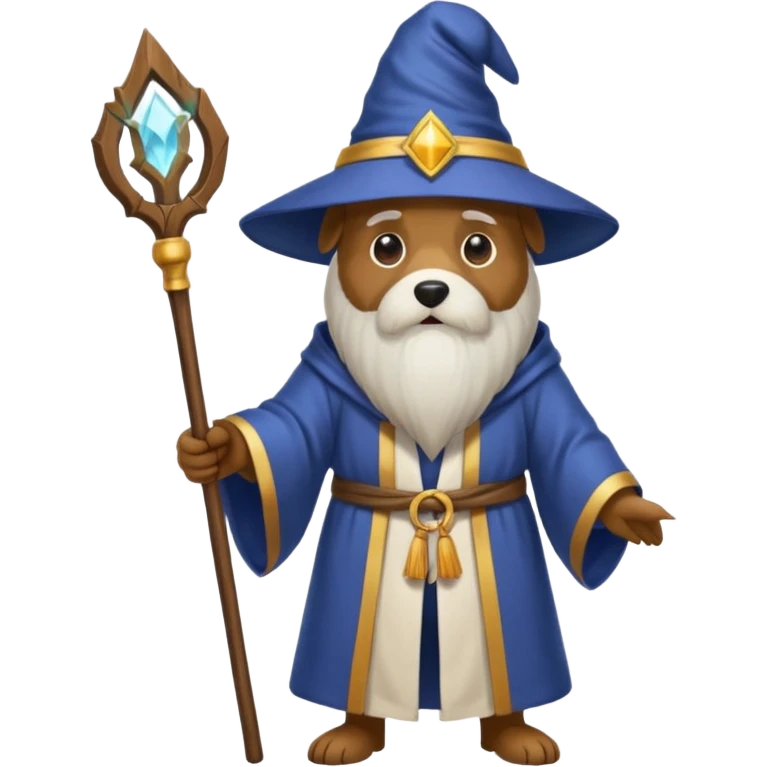 Dog wizard emoji