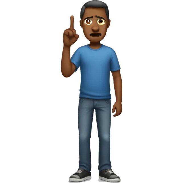 Disappointed father shaking his finger emoji