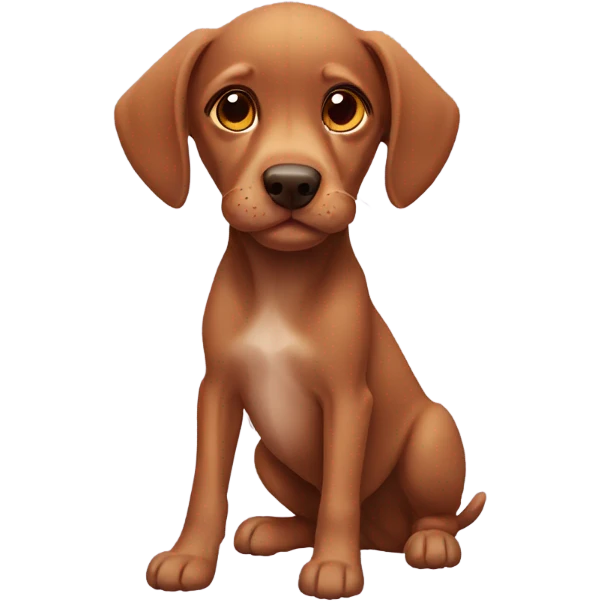 Viszla puppy emoji